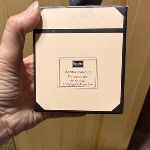 Aroma Candle - Pomegranate Scented, Cream